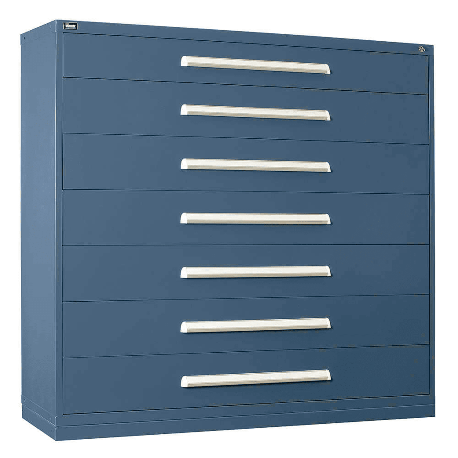blue Drawerハリヌキショートスリーブ　ホワイト&amp;NV2枚 Stockpile Slim 3-Drawer File Cabinet (White/Blue) – Laura Furniture